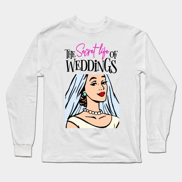 Pop Art Bride Long Sleeve T-Shirt by The Secret Life of Weddings